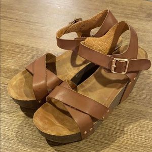 Brown Sandal Wedges